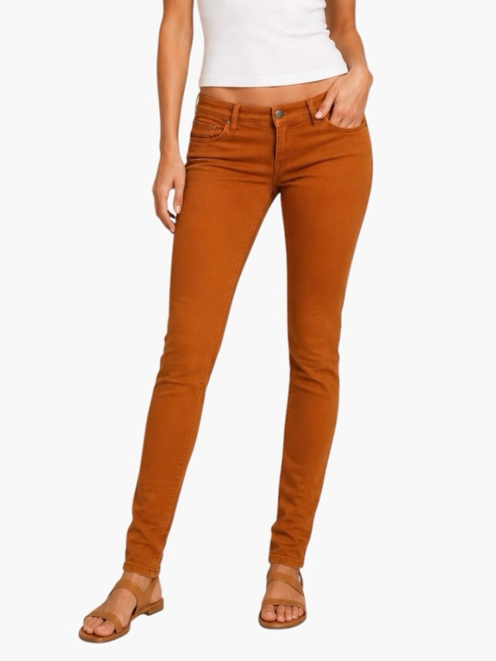 Angry Rabbit Low Rise Skinny Pant in Marigold Women’s Size 25/1